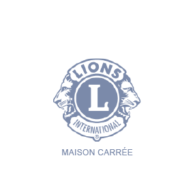 logo lion club nimes maison carré
